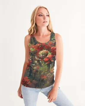 Abstract Rose design Women's Tank