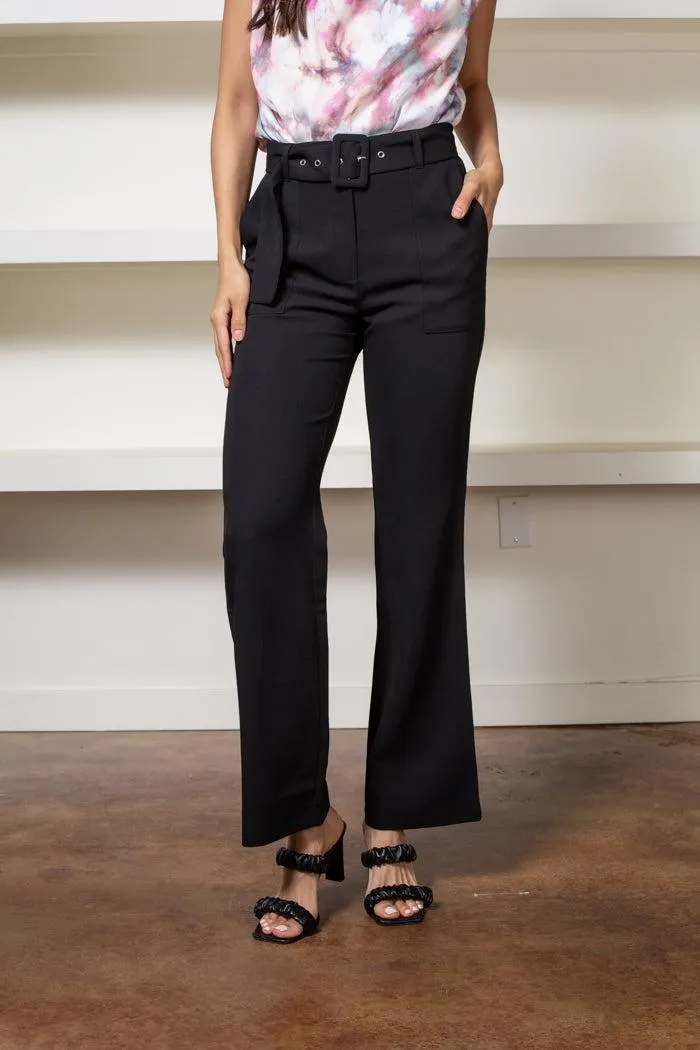 Adelyn Rae Toni High Rise Belted Trousers ***FINAL SALE***