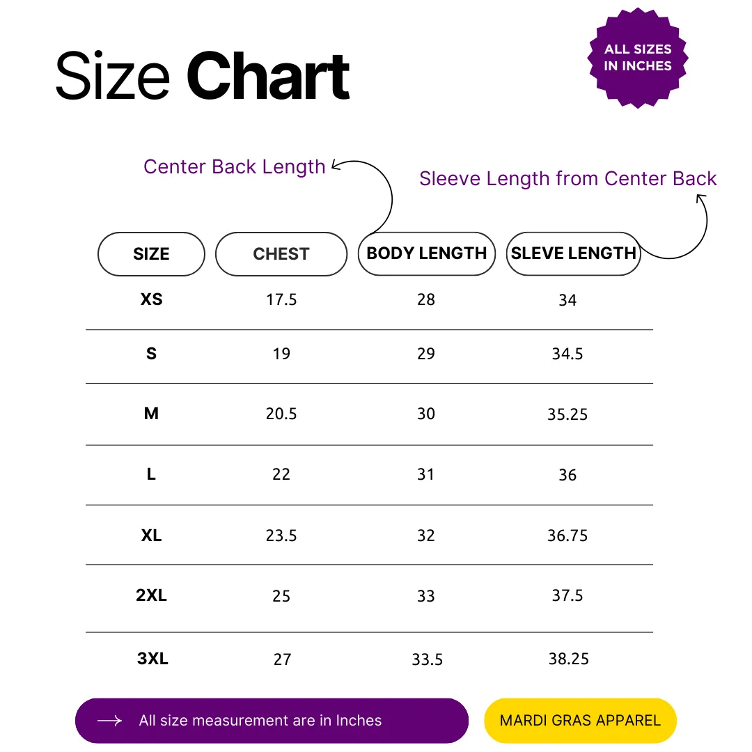 Adult Mardi Gras Unisex Long Sleeve Raglan Tee