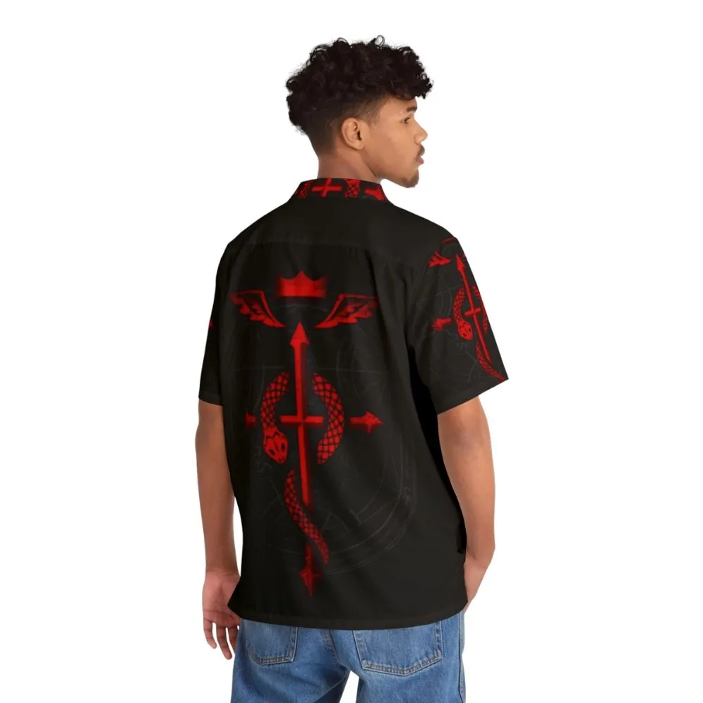 Alchemy Flamel Hawaiian Shirt for Anime Fans
