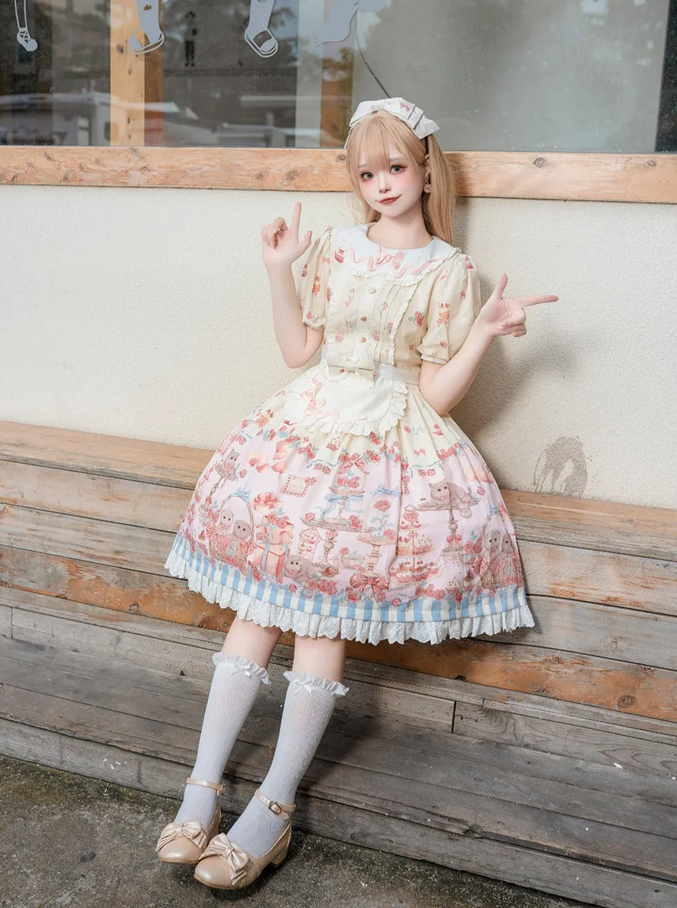 Apron Cute Ribbon Lolita   Dress   Design