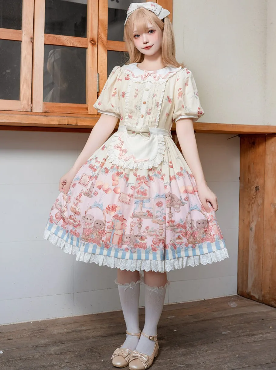 Apron Cute Ribbon Lolita   Dress   Design