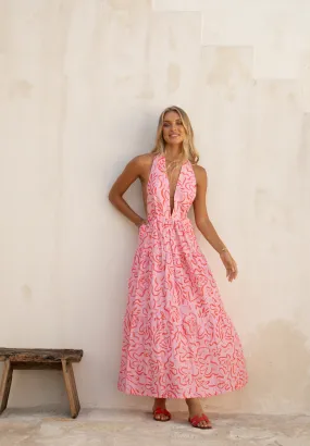 Blake Dress Printed Linen - Wholesale