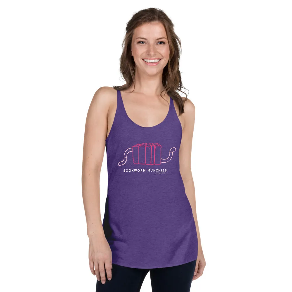 Bookworm Munchies Racerback Tank - Pink