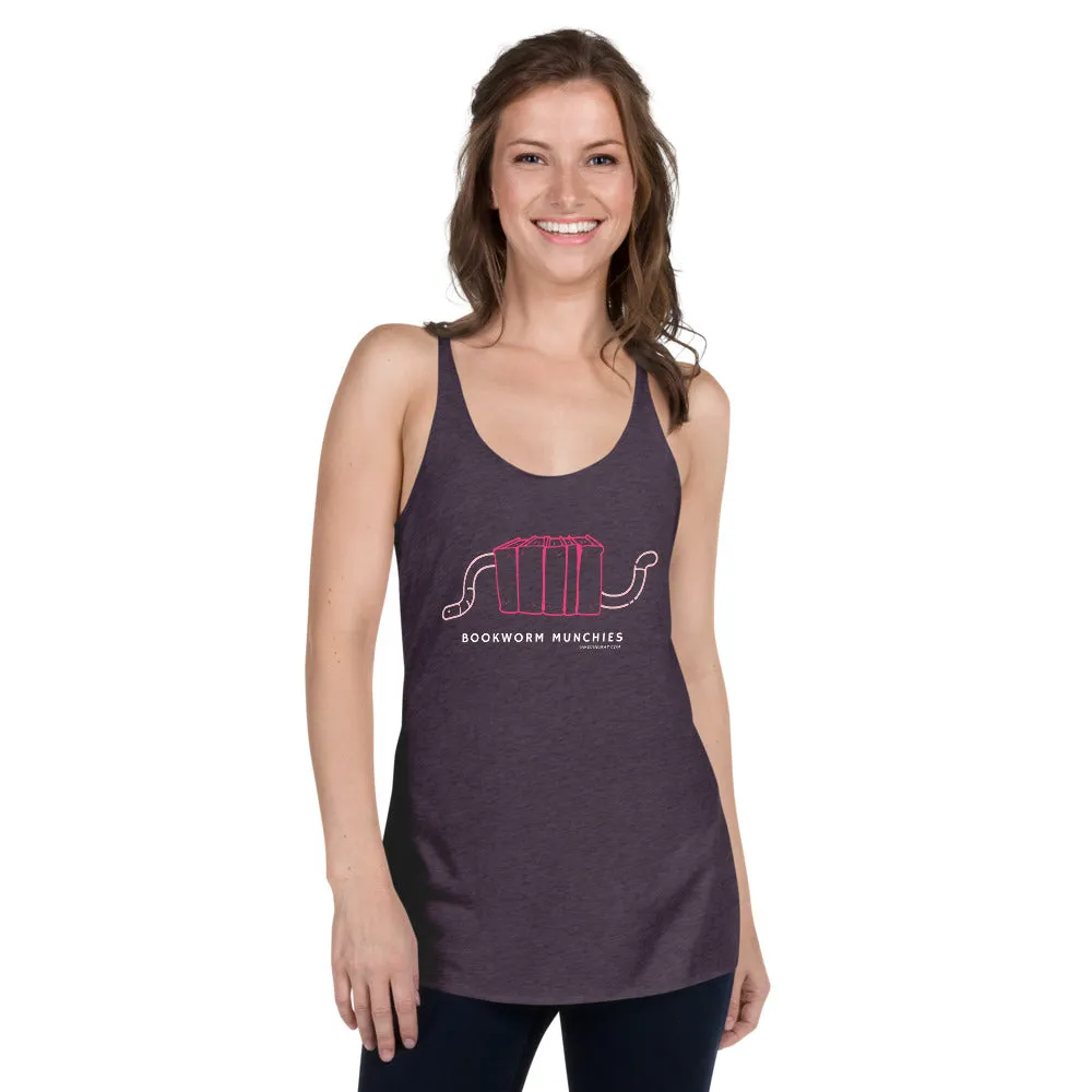 Bookworm Munchies Racerback Tank - Pink