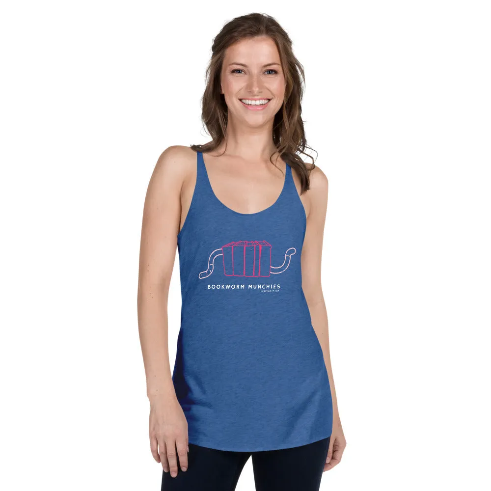 Bookworm Munchies Racerback Tank - Pink