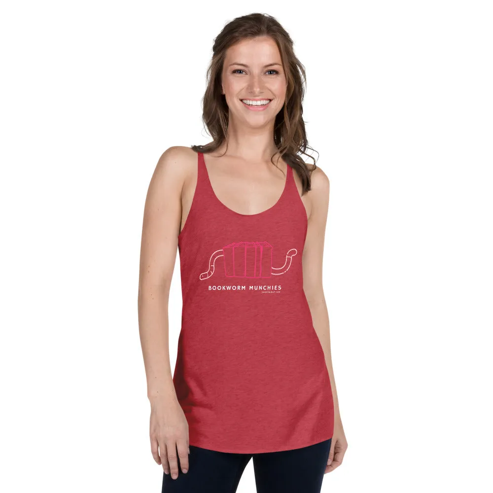 Bookworm Munchies Racerback Tank - Pink