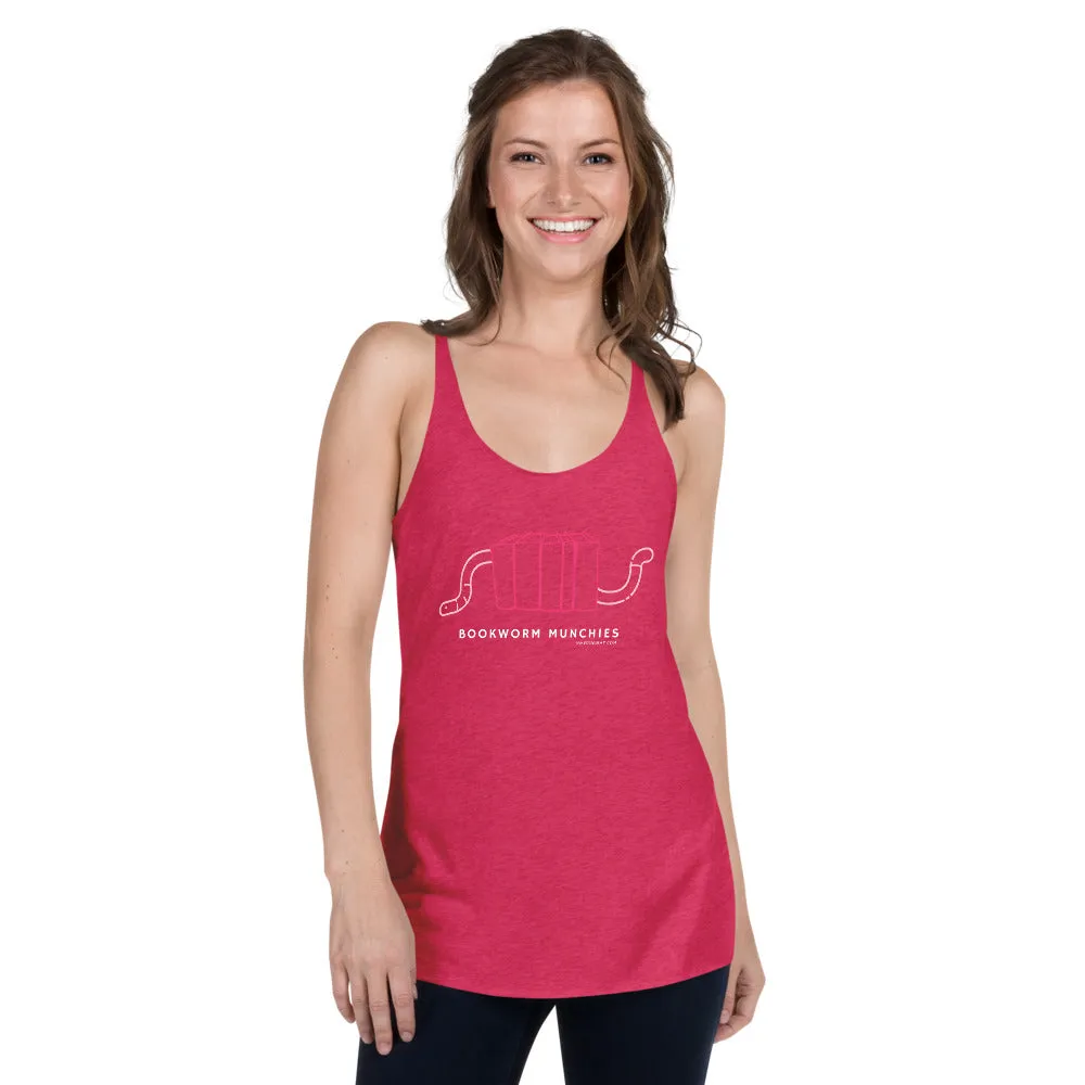 Bookworm Munchies Racerback Tank - Pink