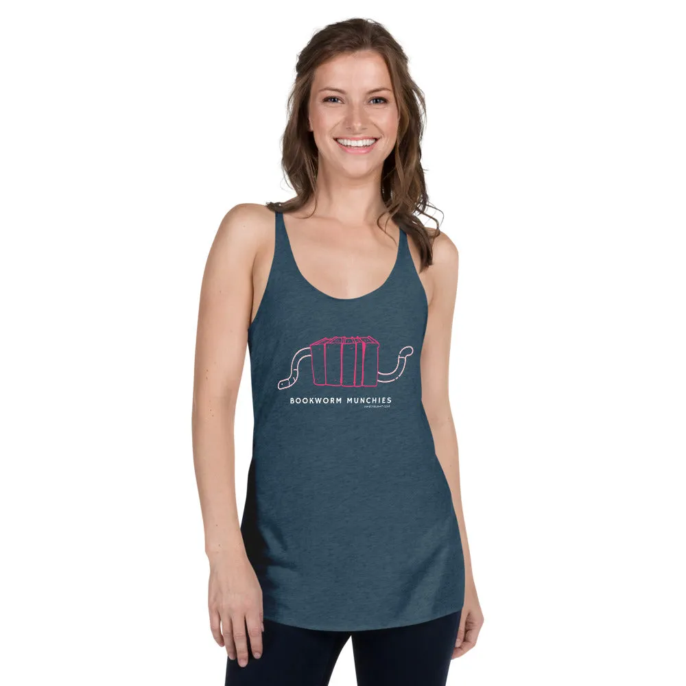 Bookworm Munchies Racerback Tank - Pink