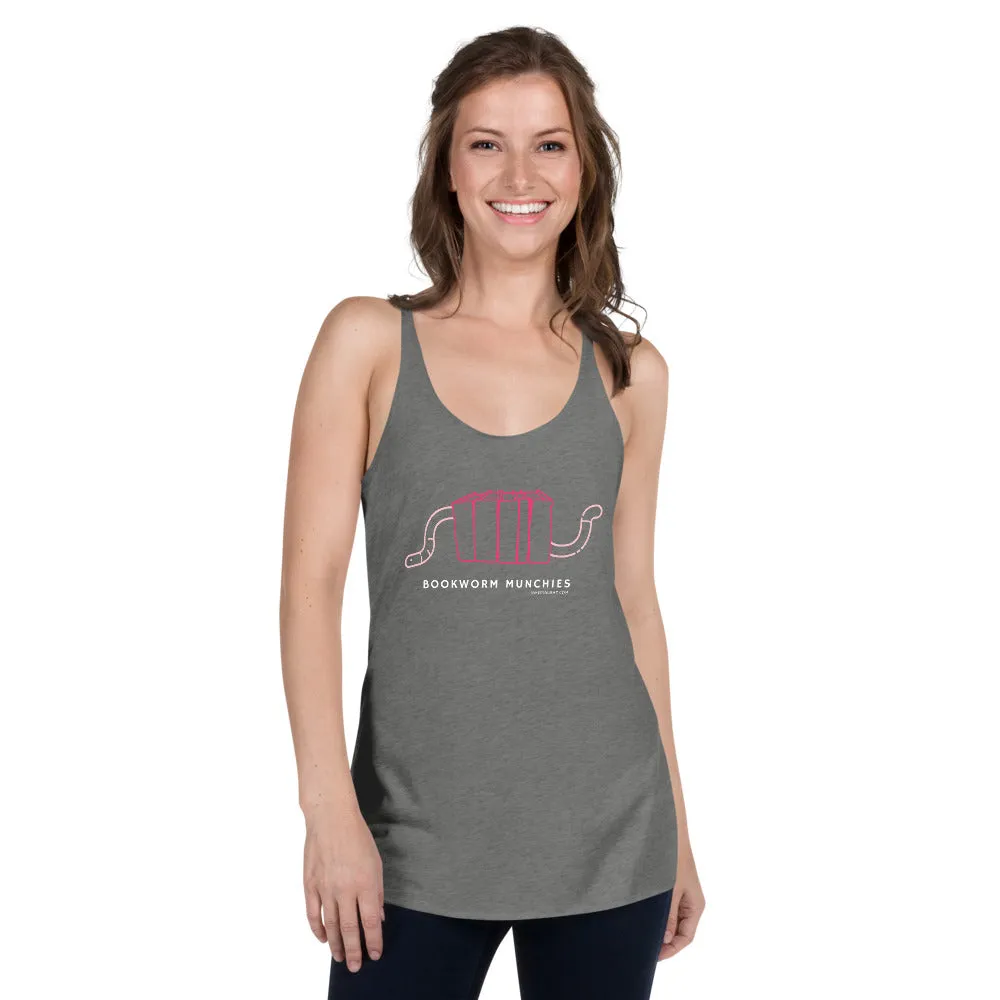 Bookworm Munchies Racerback Tank - Pink