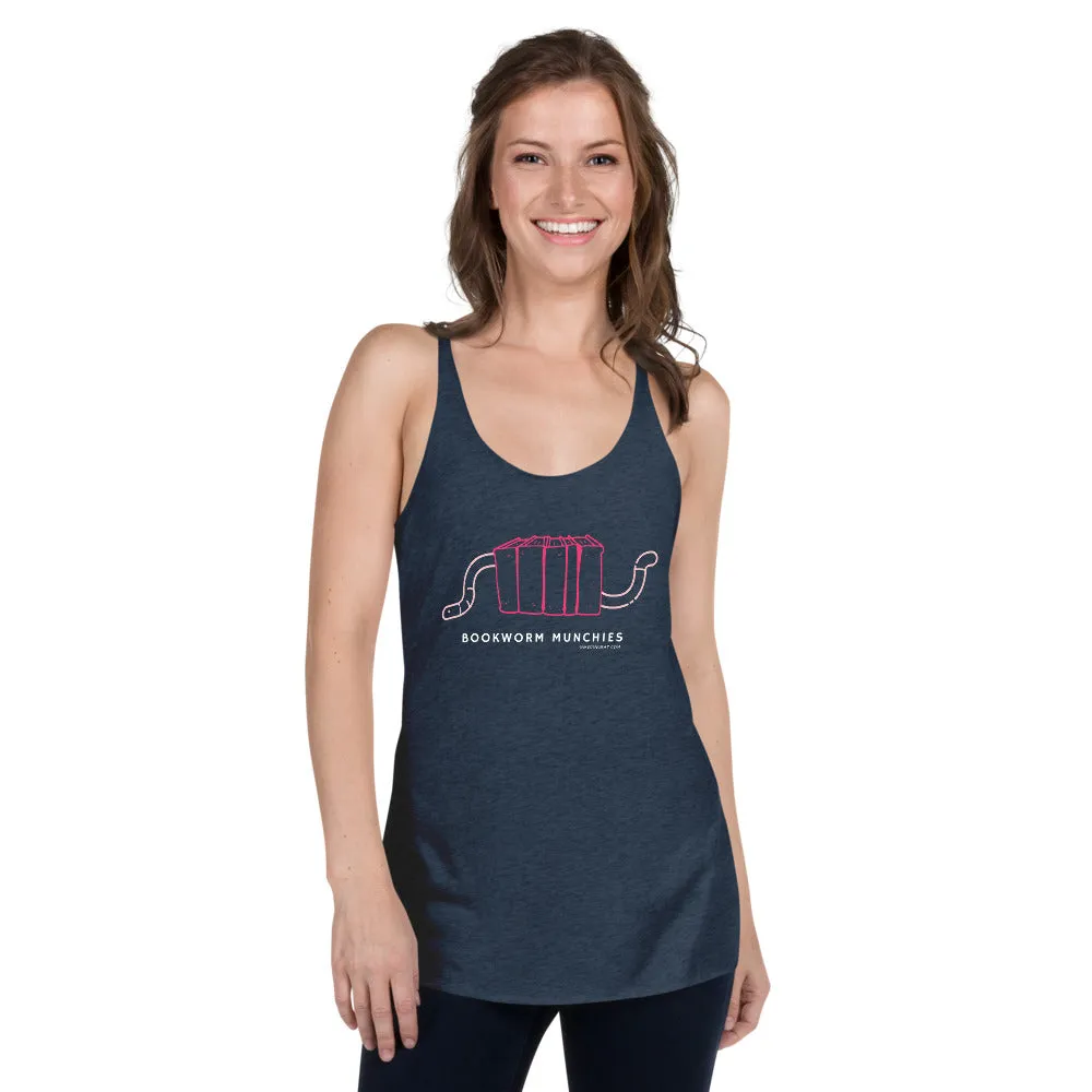 Bookworm Munchies Racerback Tank - Pink