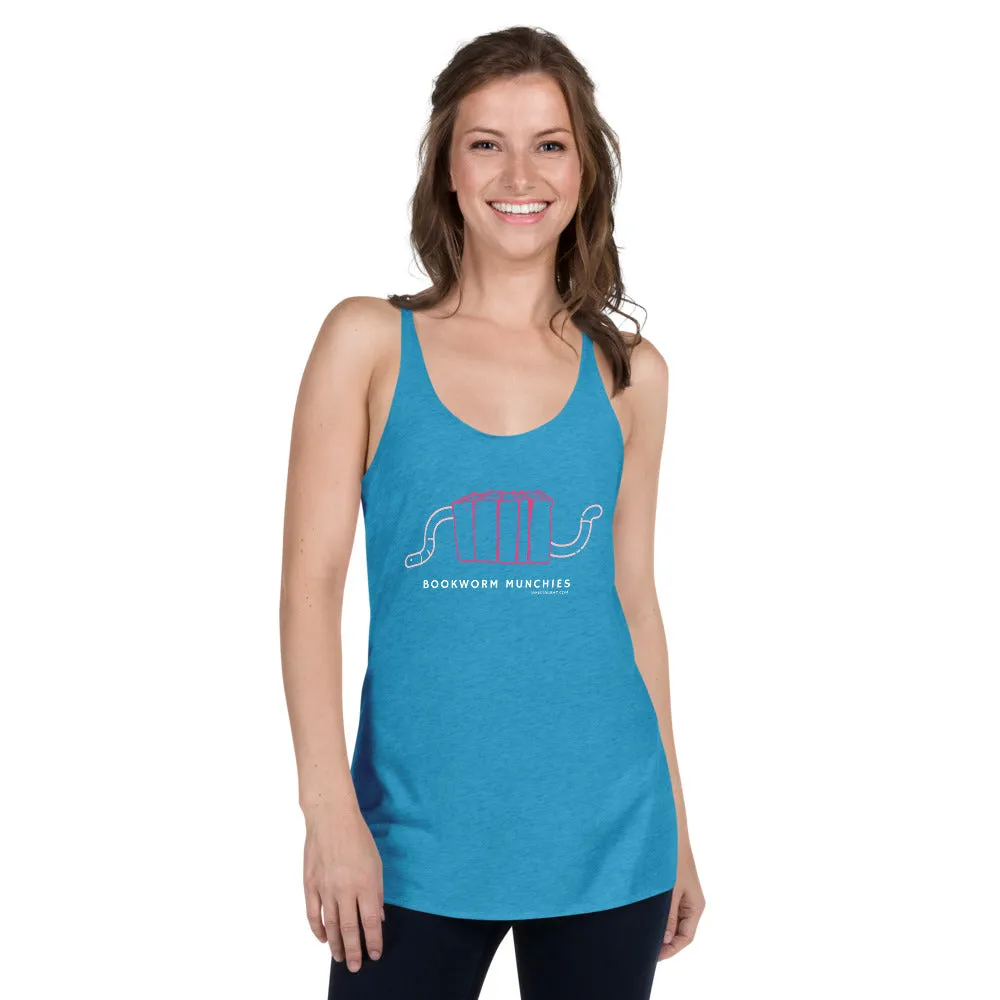 Bookworm Munchies Racerback Tank - Pink