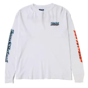 Born x Raised Chrome Thermal Long Sleeve T-shirt / White