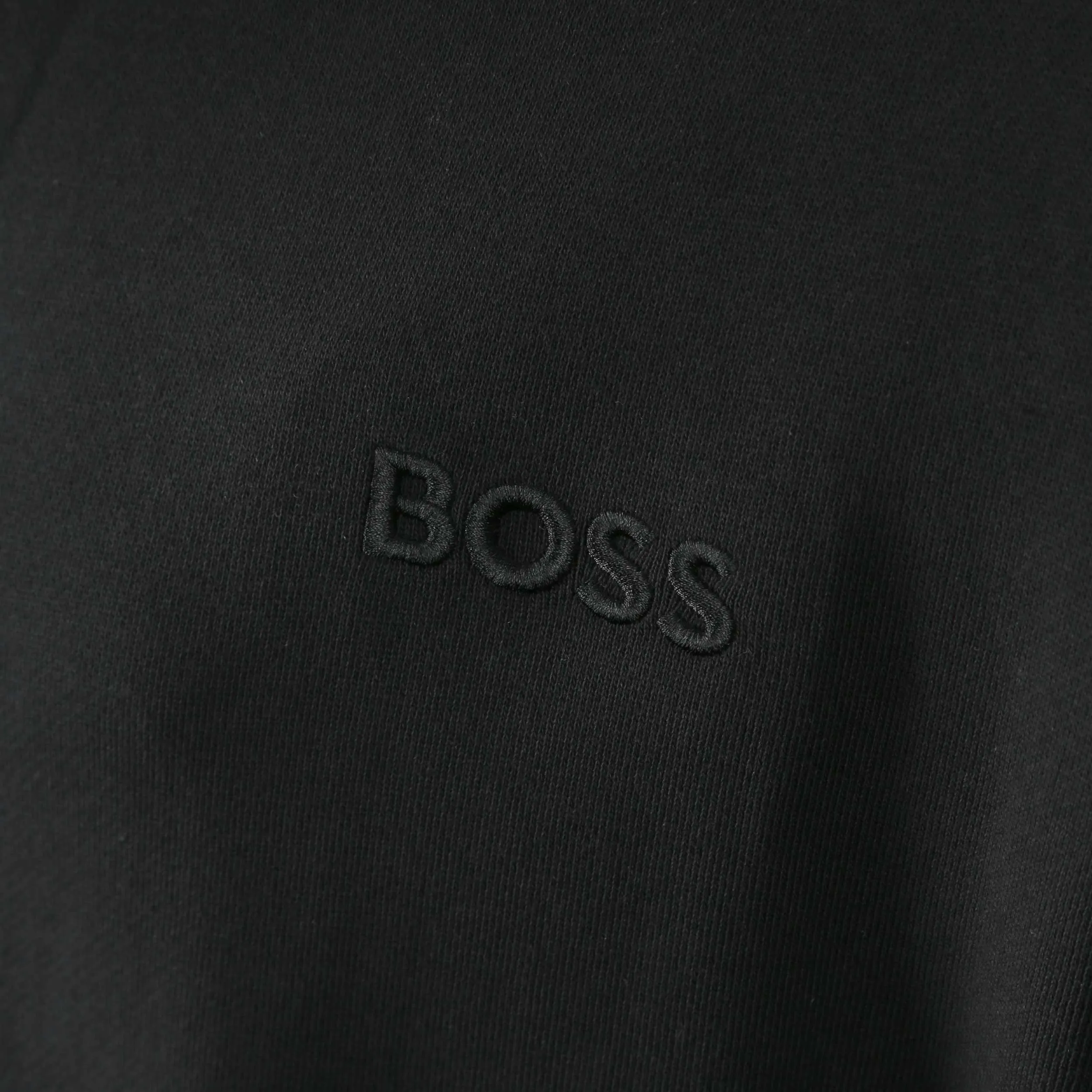 BOSS Iconic Hooded Robe Dressing Gown in Black