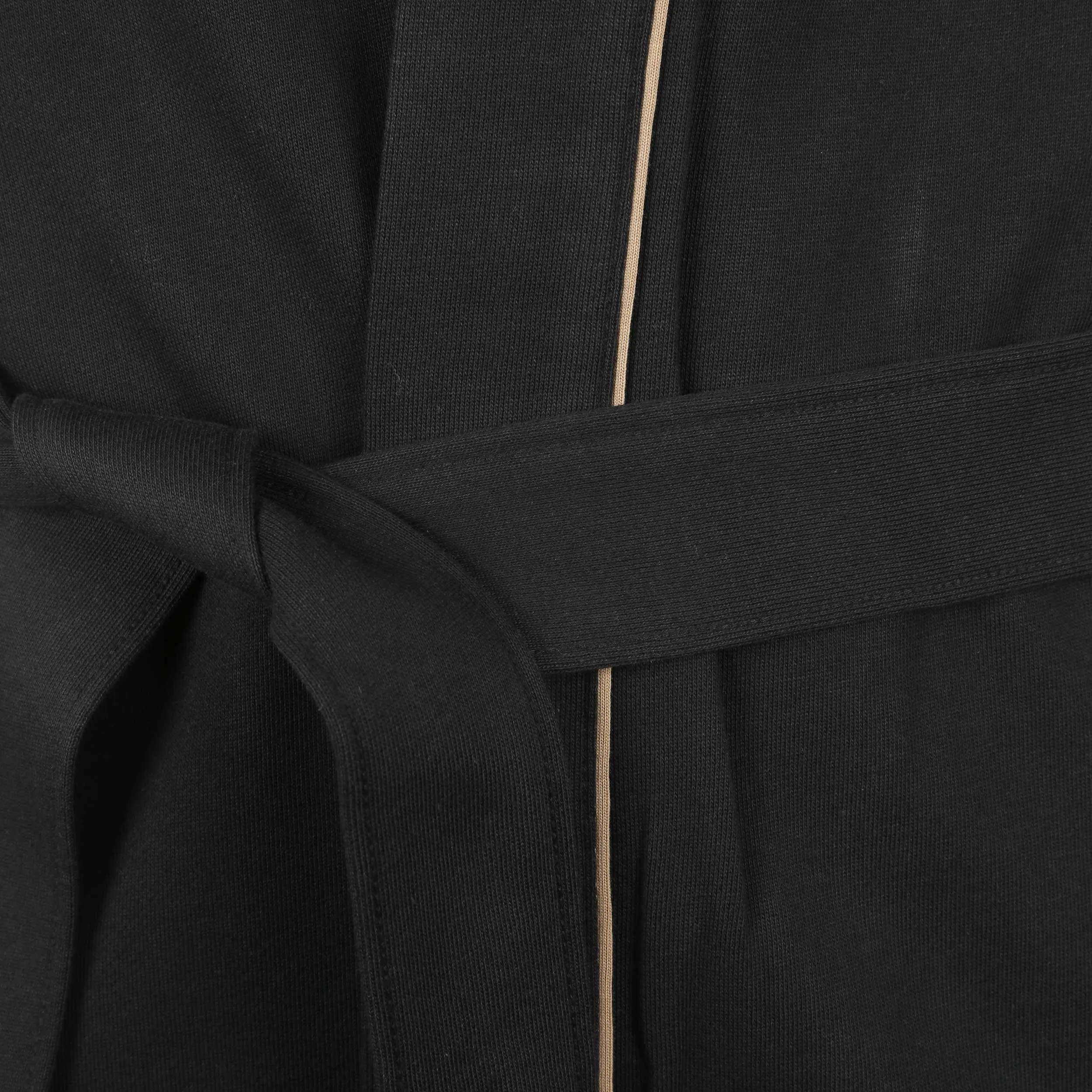 BOSS Iconic Hooded Robe Dressing Gown in Black