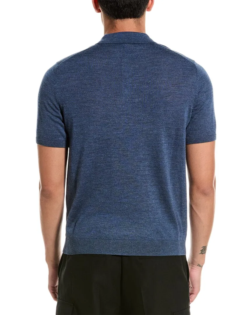 Bruno Magli Wool Polo Sweater