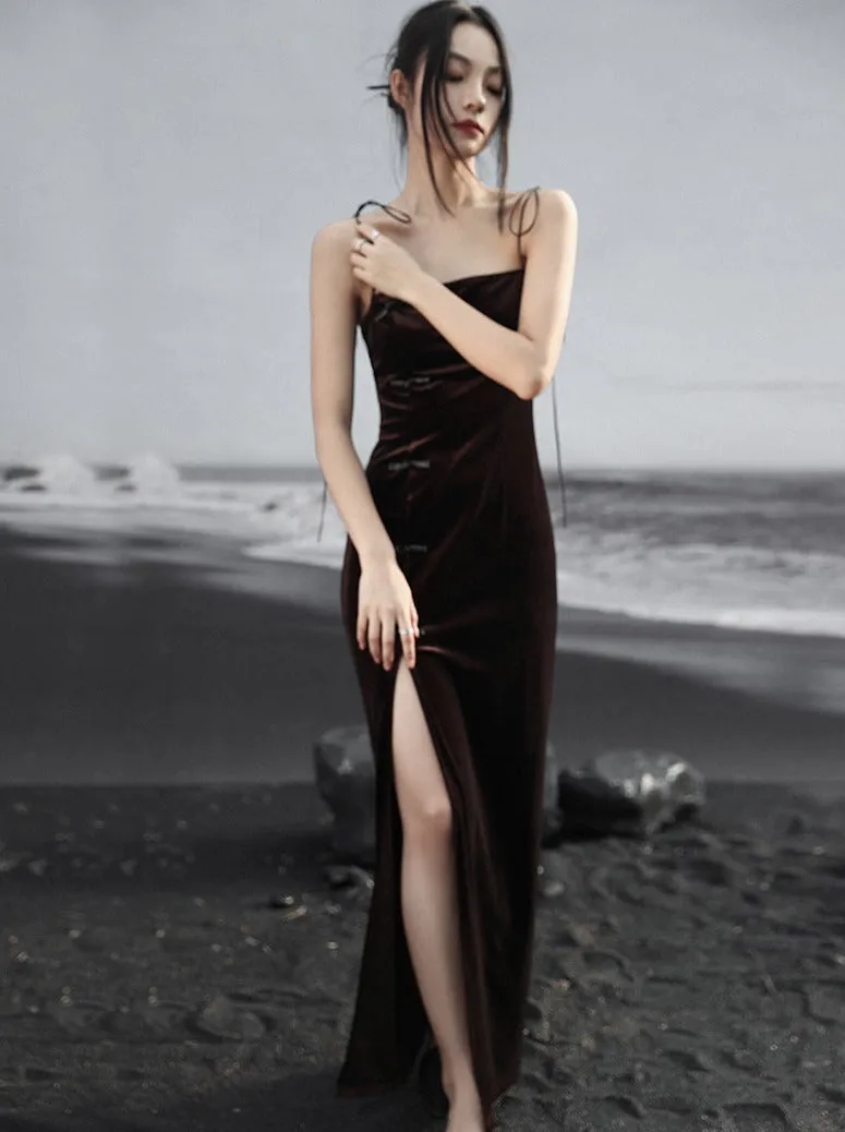 Buckle Dress China Summer Dark