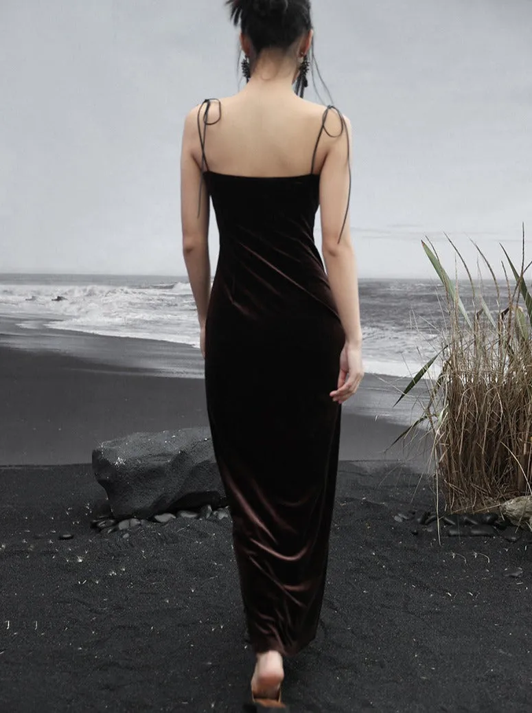 Buckle Dress China Summer Dark