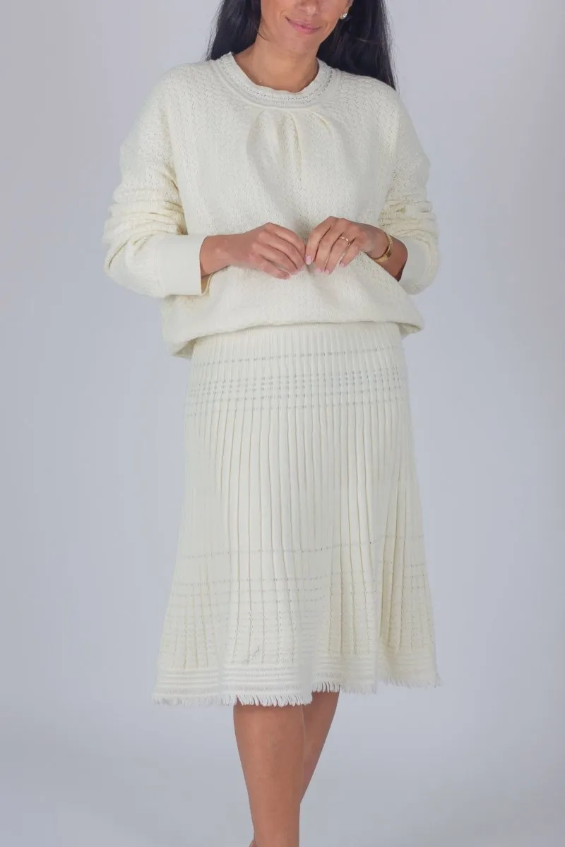 CLARA SKIRT (CREAM) 23"