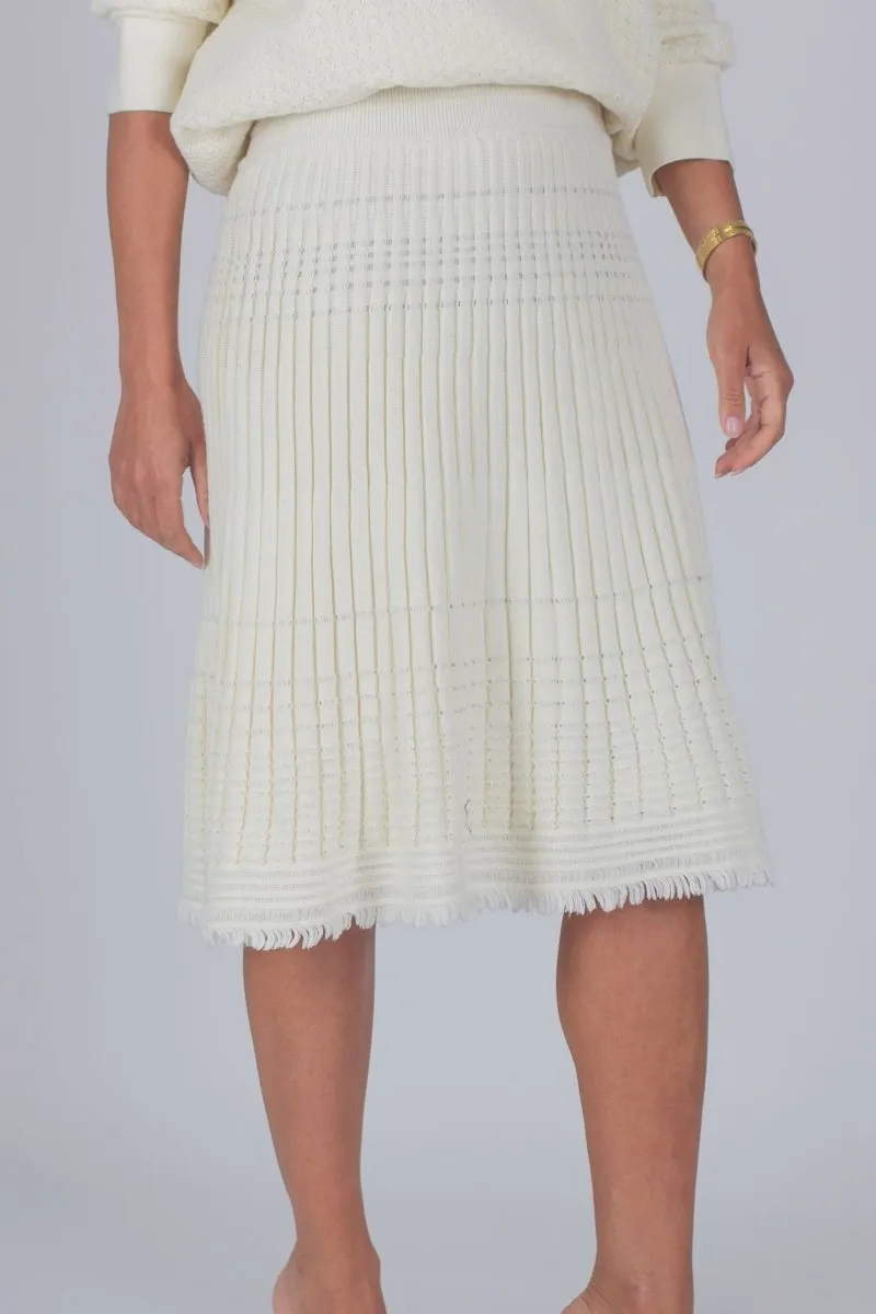 CLARA SKIRT (CREAM) 23"