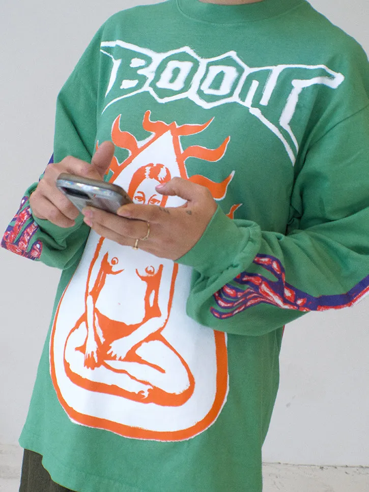 Come Tees Boom Long Sleeve, Salvia