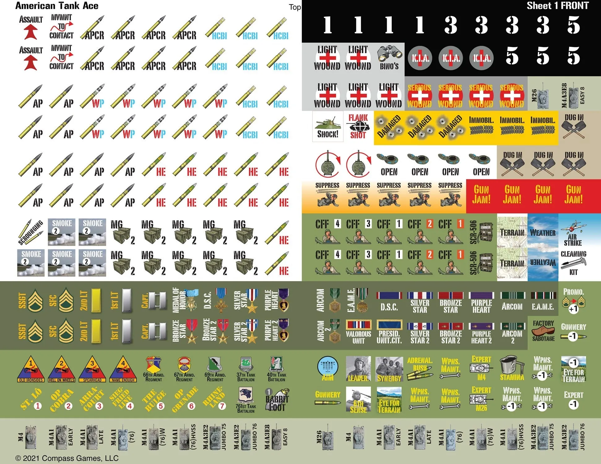 Compass Games: American Tank Ace: Europe 1944-45