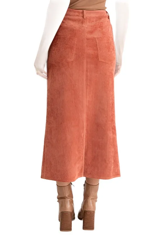Cord Maxi Skirt