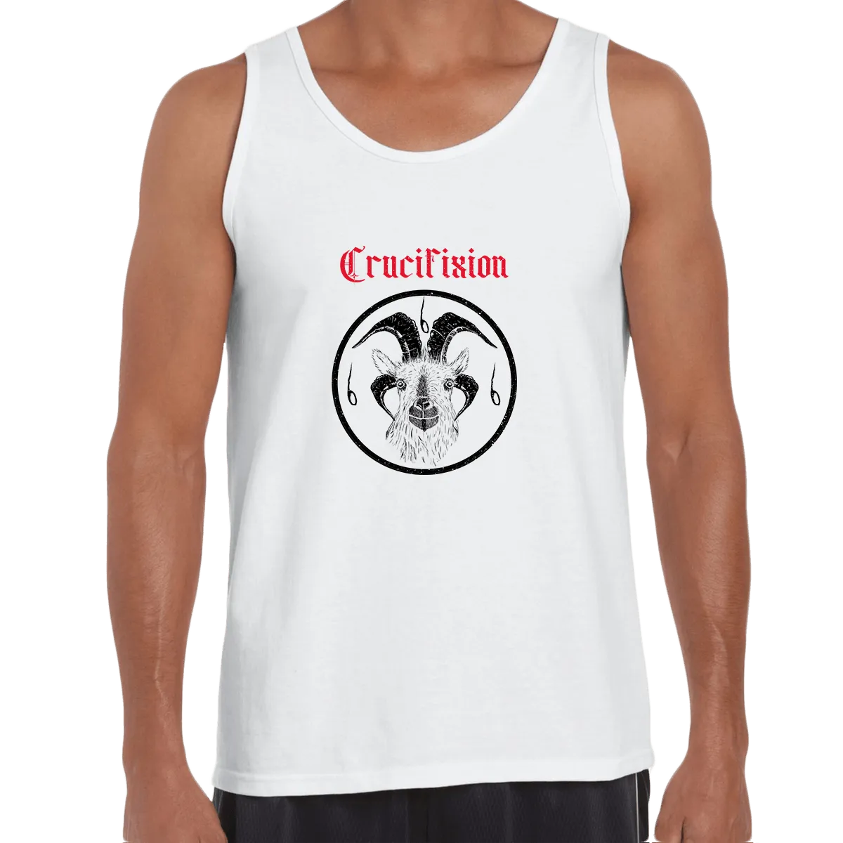 Crucifixion Dark Occult Hard Rock SKULL Unisex Tank Top