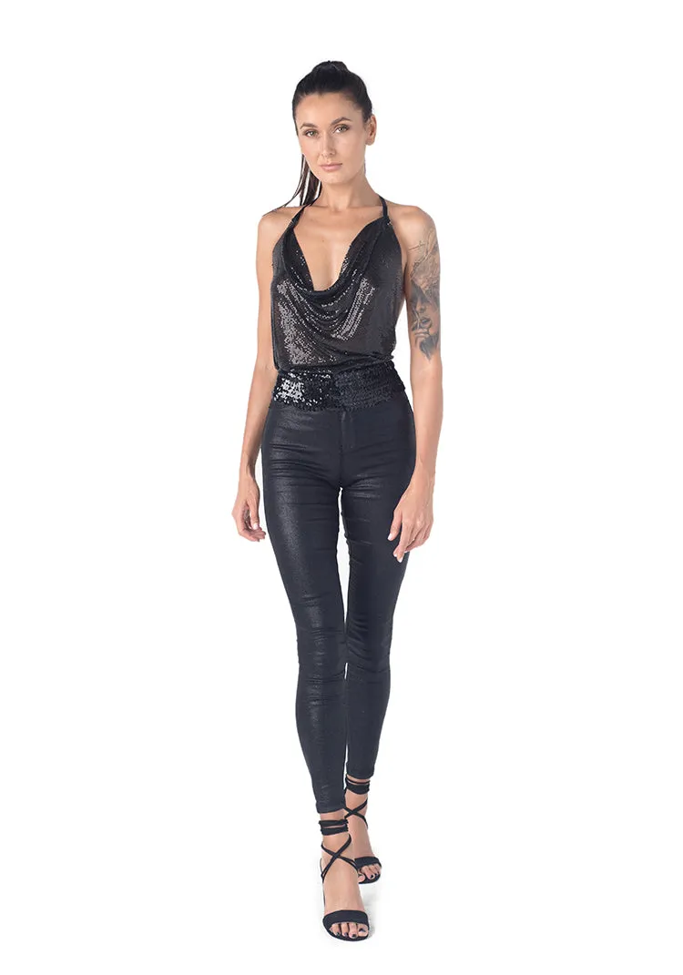 Disco Ball Halter Top