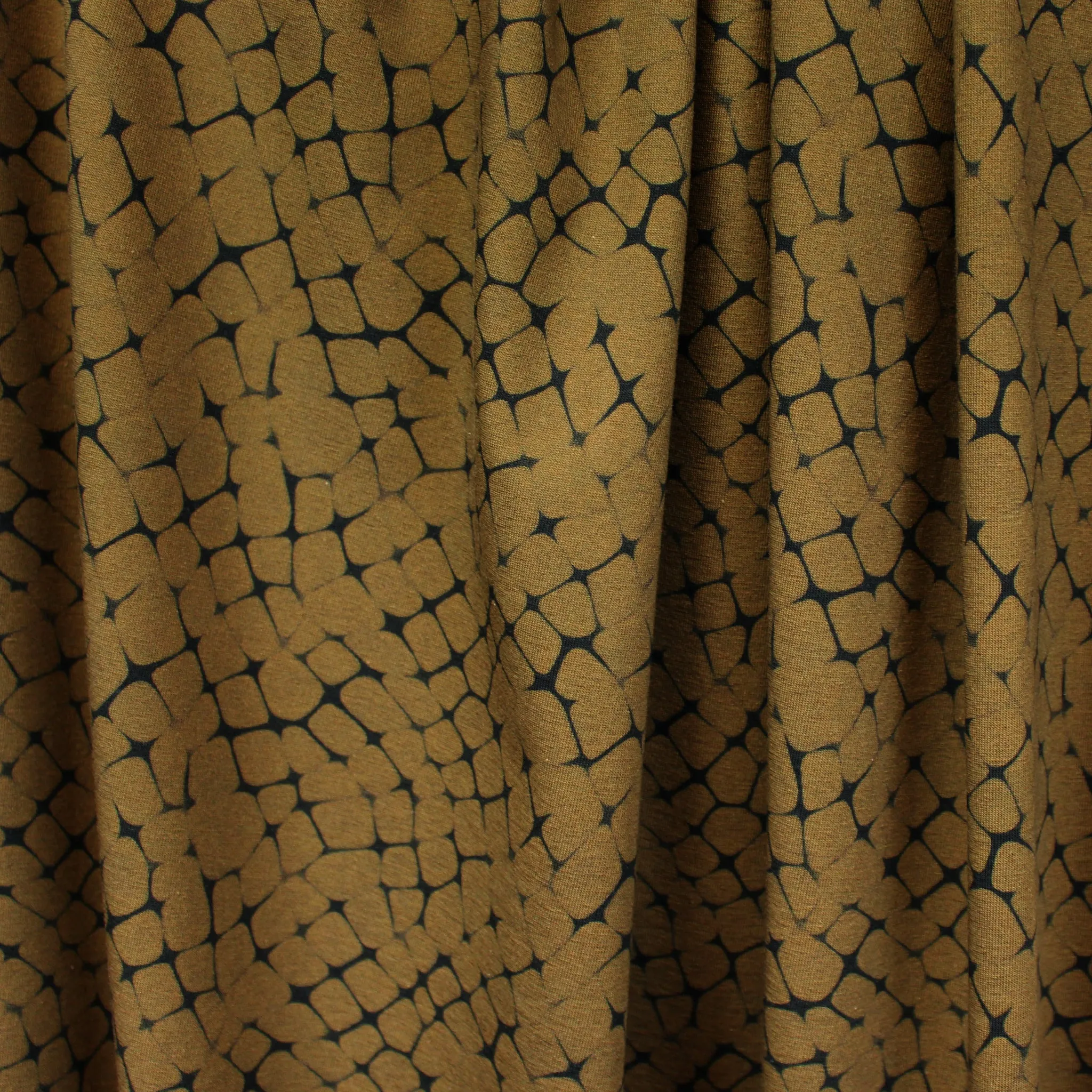 Dutch digital 'desert earth' cotton knit, Oeko-Tex