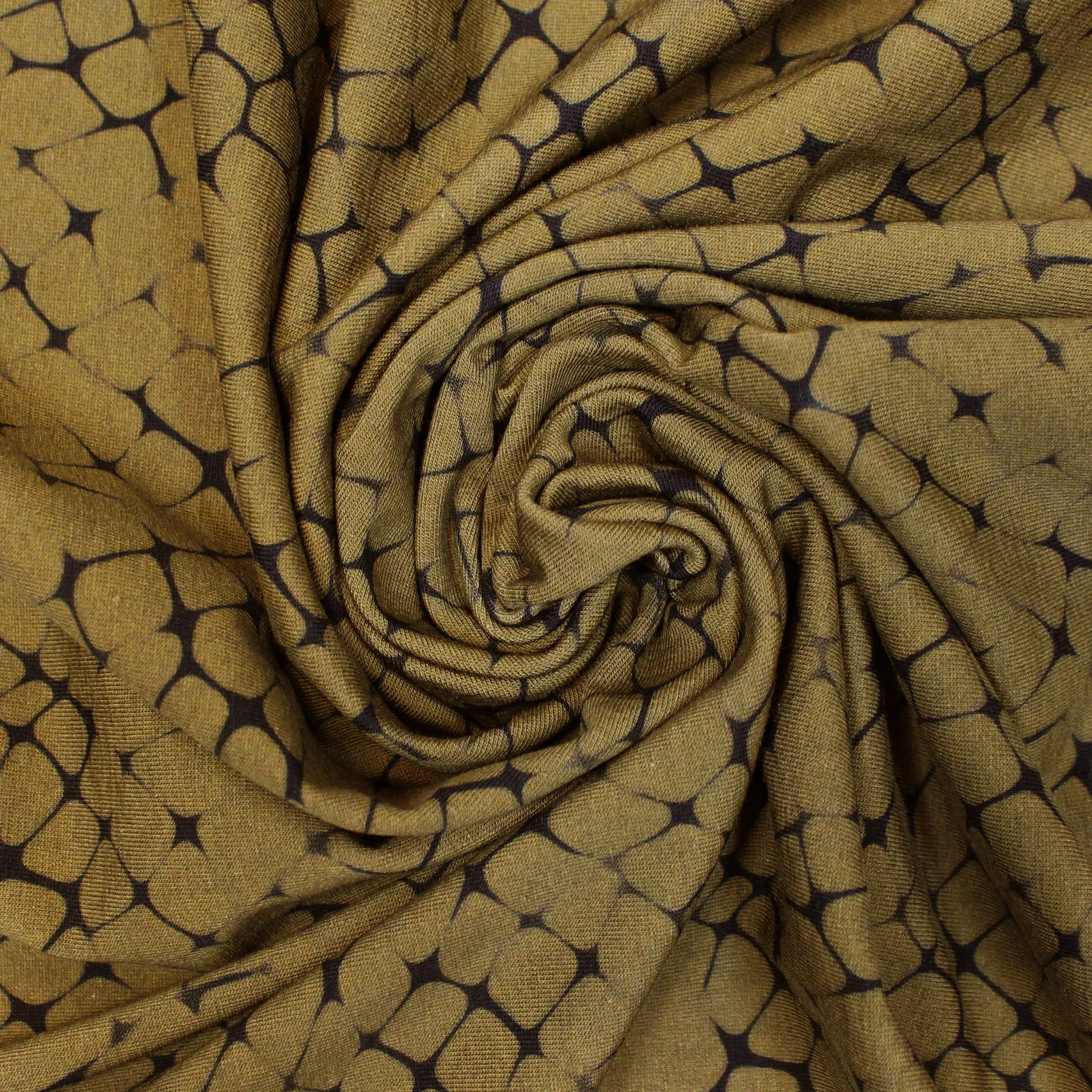 Dutch digital 'desert earth' cotton knit, Oeko-Tex
