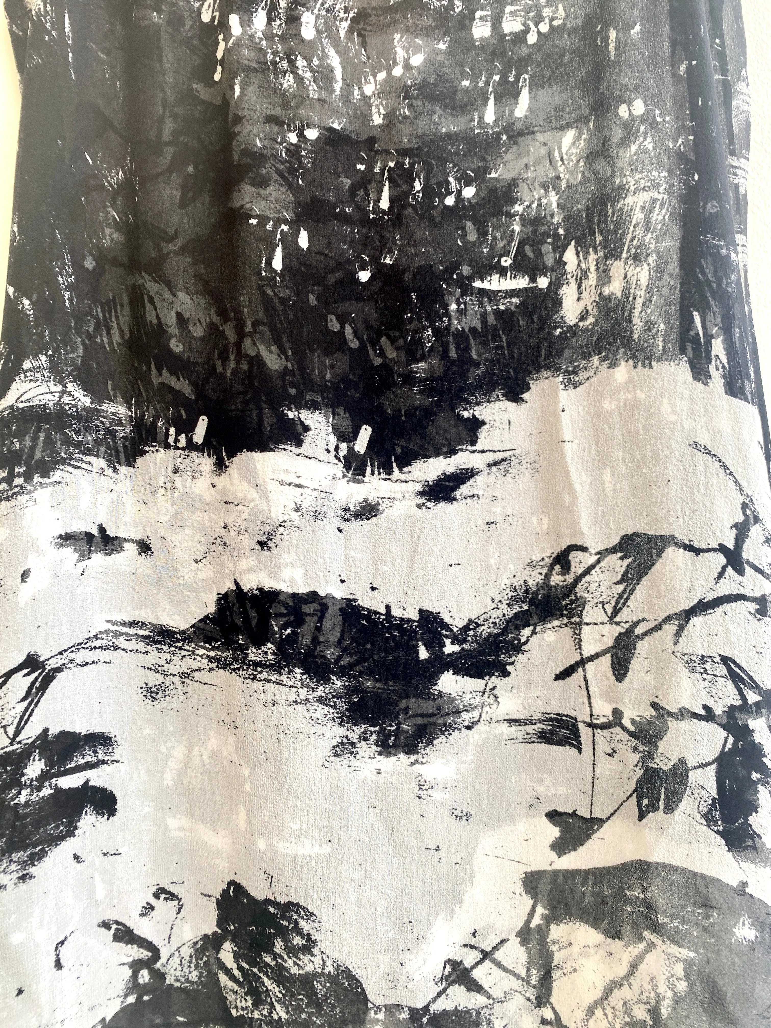 Eileen Fisher | Black & White Abstract Tank Top (Vintage)