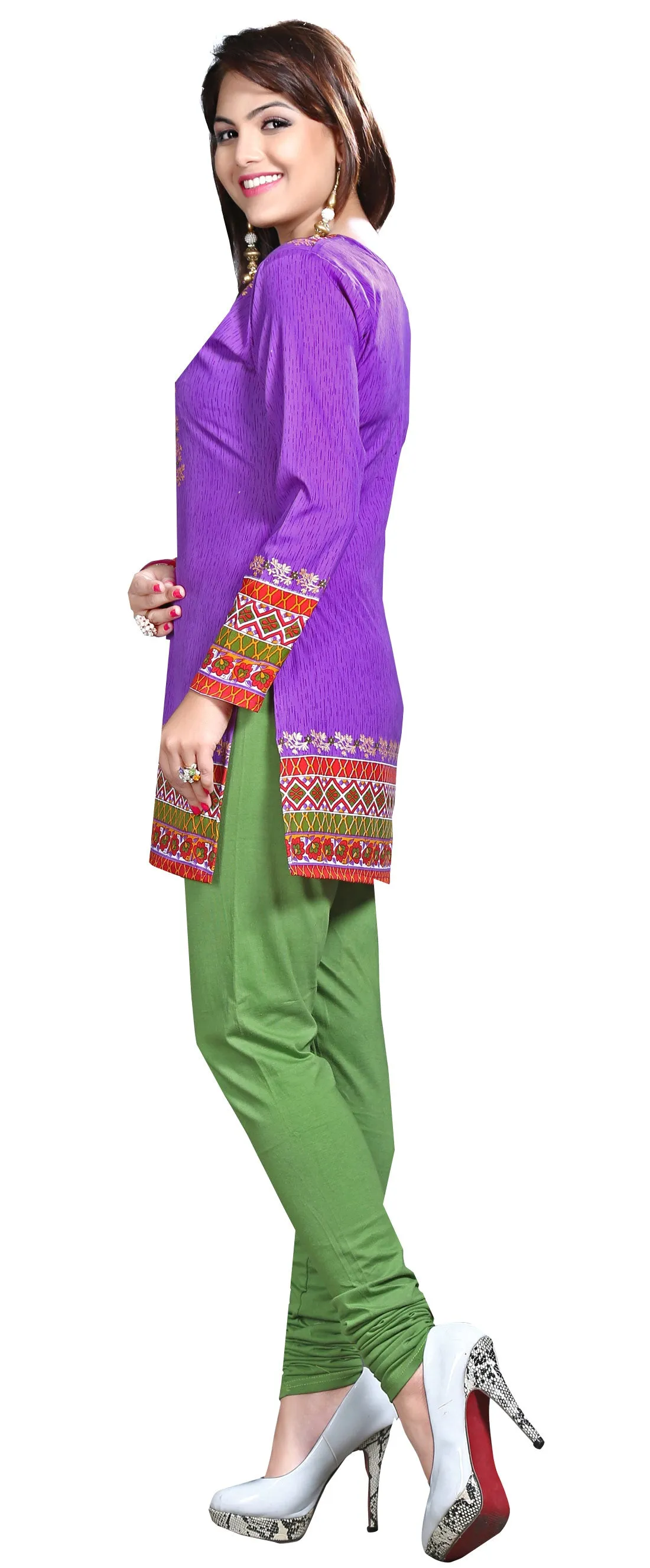 Elegant Purple India Kurtis – Stylish Short Kurti for Women