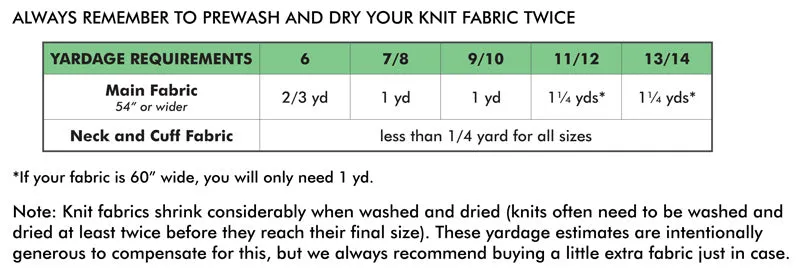 Flashback Tee Sewing Pattern PDF