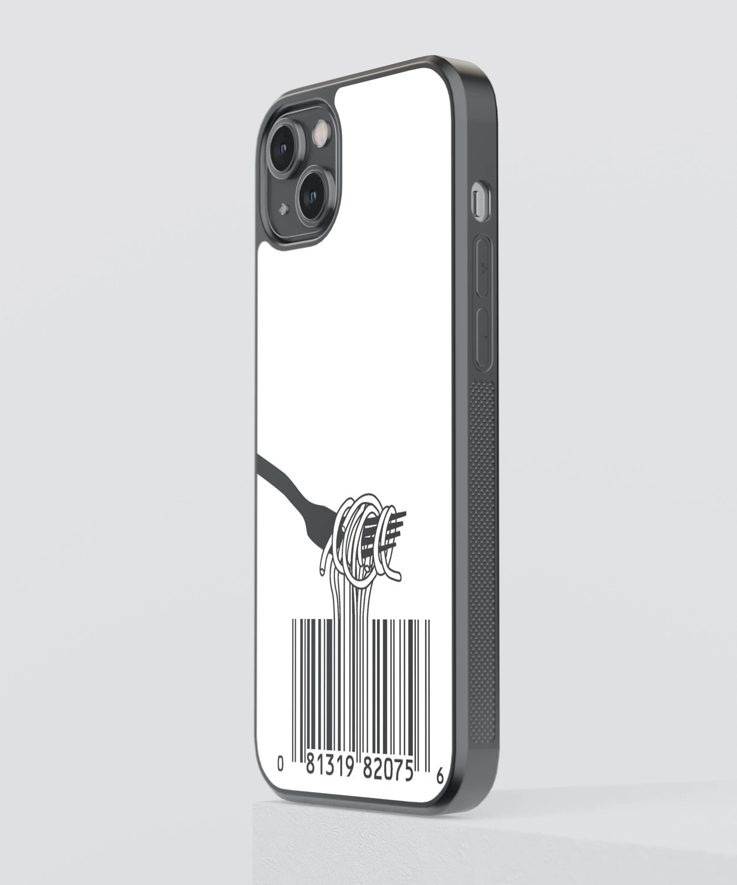 Forked Barcode Abstract Glass Phone Case Cover