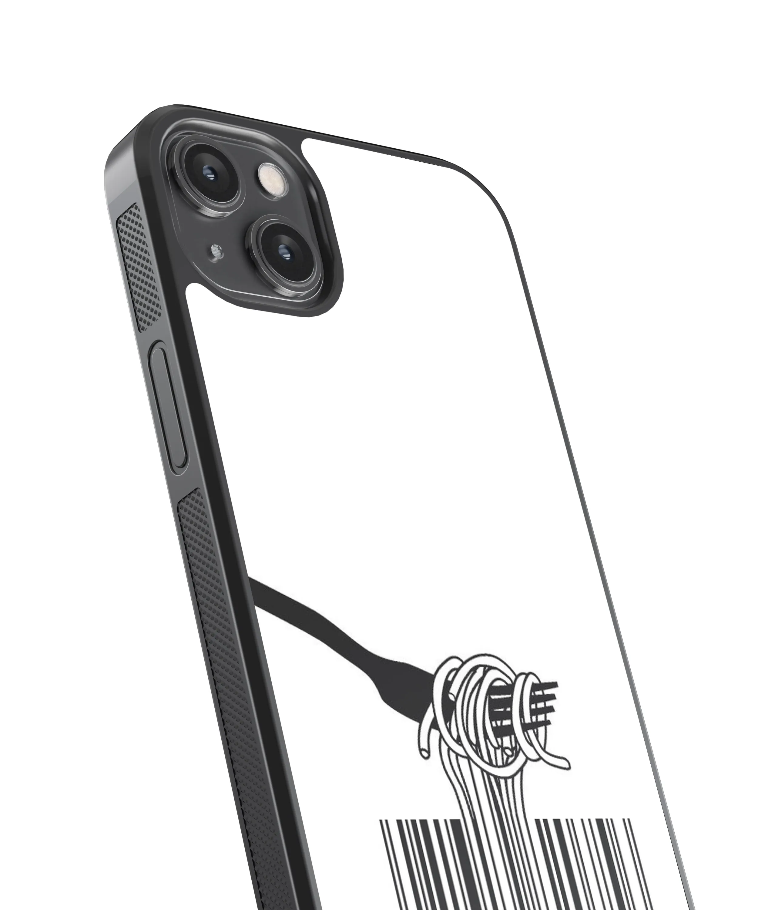 Forked Barcode Abstract Glass Phone Case Cover