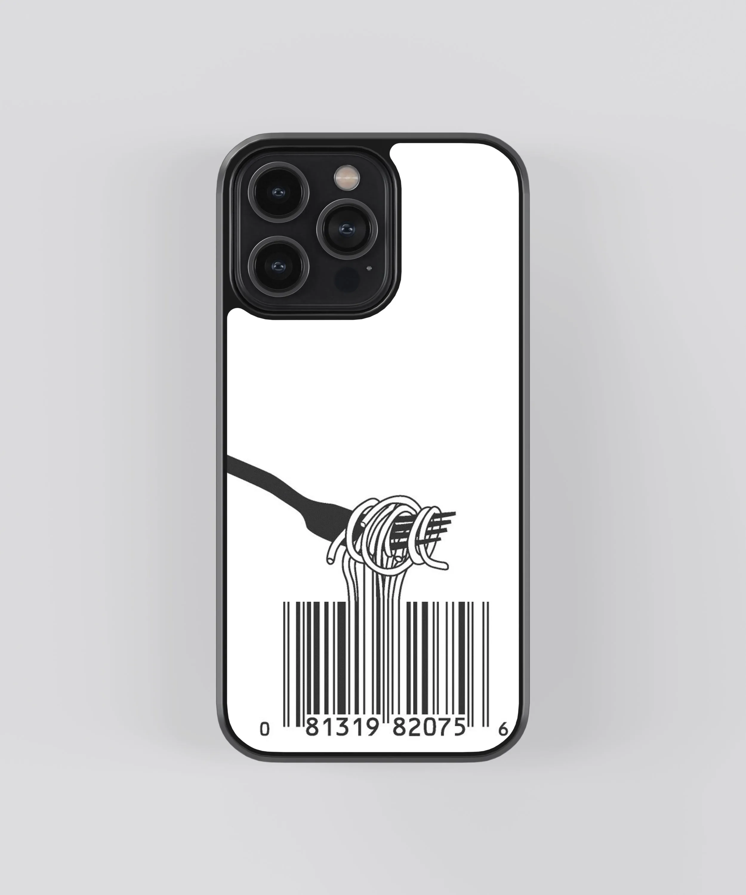 Forked Barcode Abstract Glass Phone Case Cover