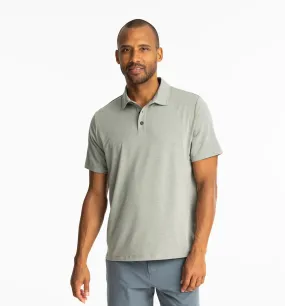 Free Fly Bamboo Flex Polo II - HEATHER AGAVE GREEN