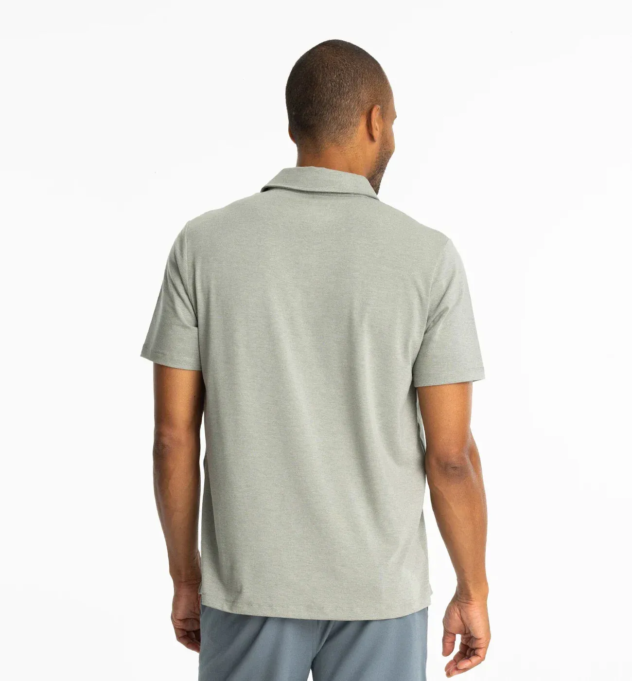 Free Fly Bamboo Flex Polo II - HEATHER AGAVE GREEN