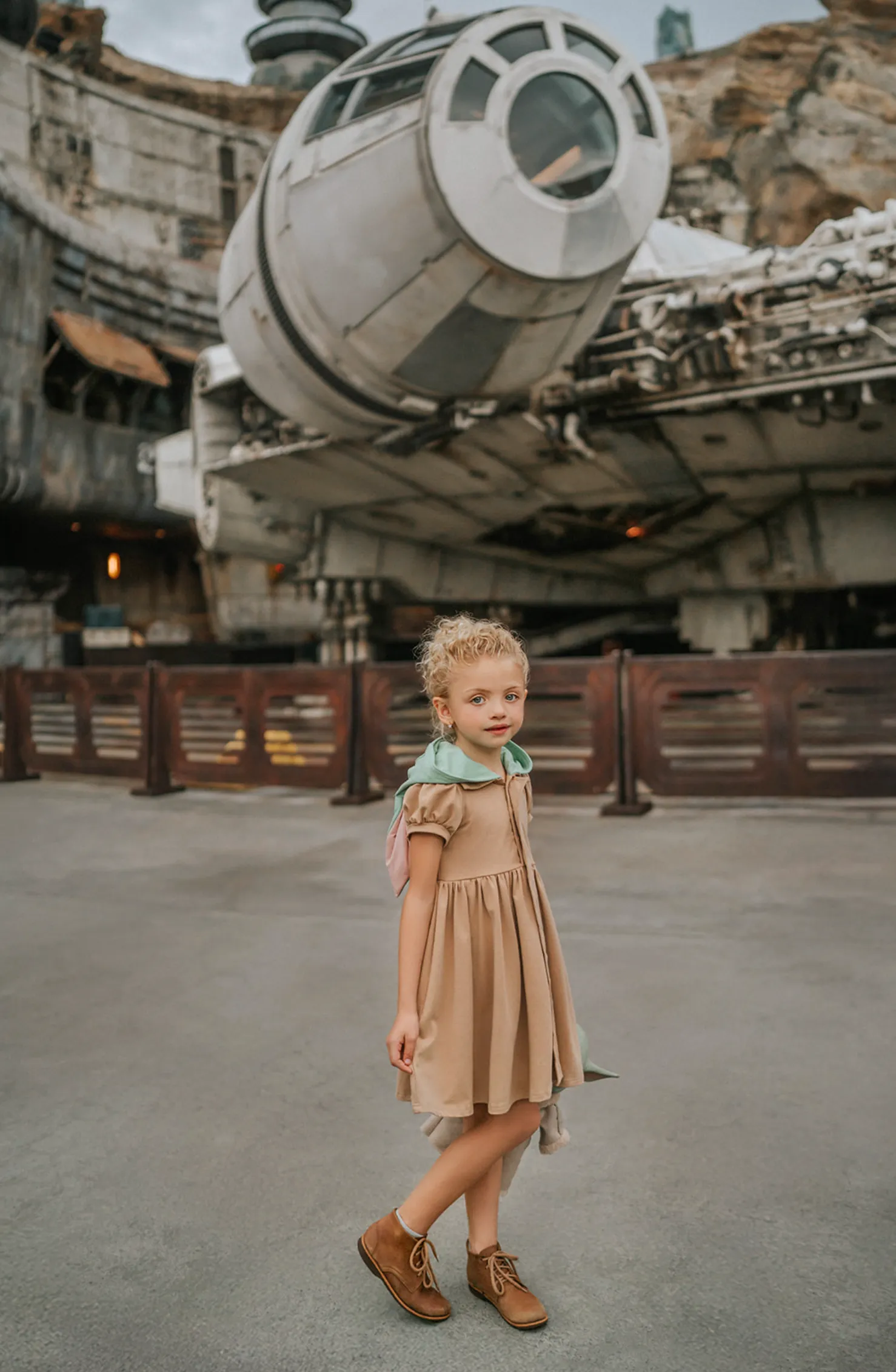 Galactic Baby Alien Twirl Dress