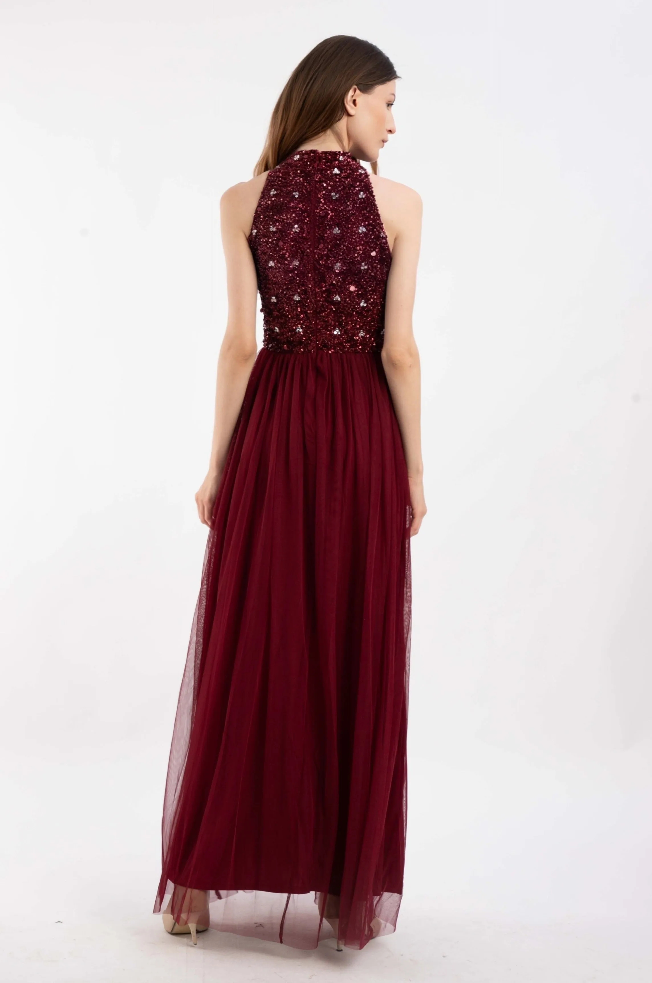 Gui Burgundy Bridesmaid Dress