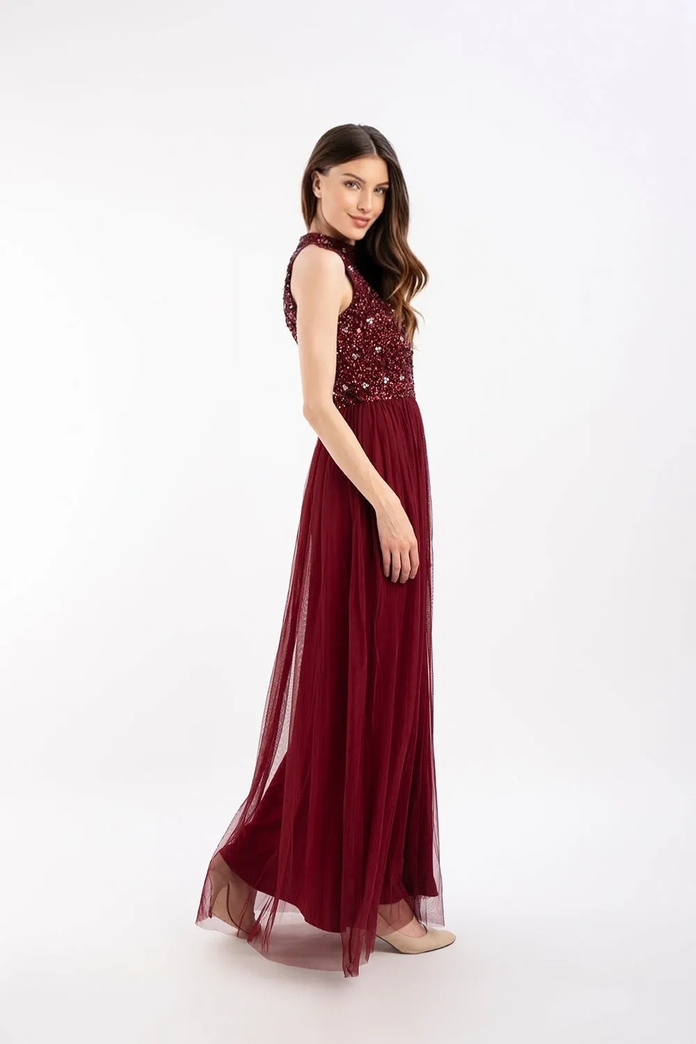 Gui Burgundy Bridesmaid Dress