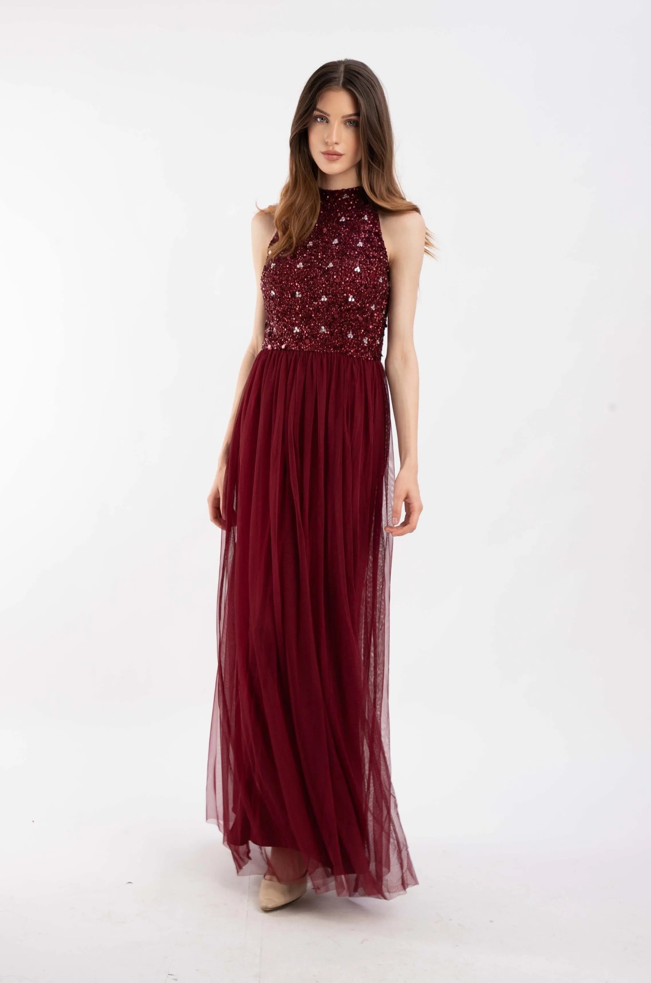 Gui Burgundy Bridesmaid Dress