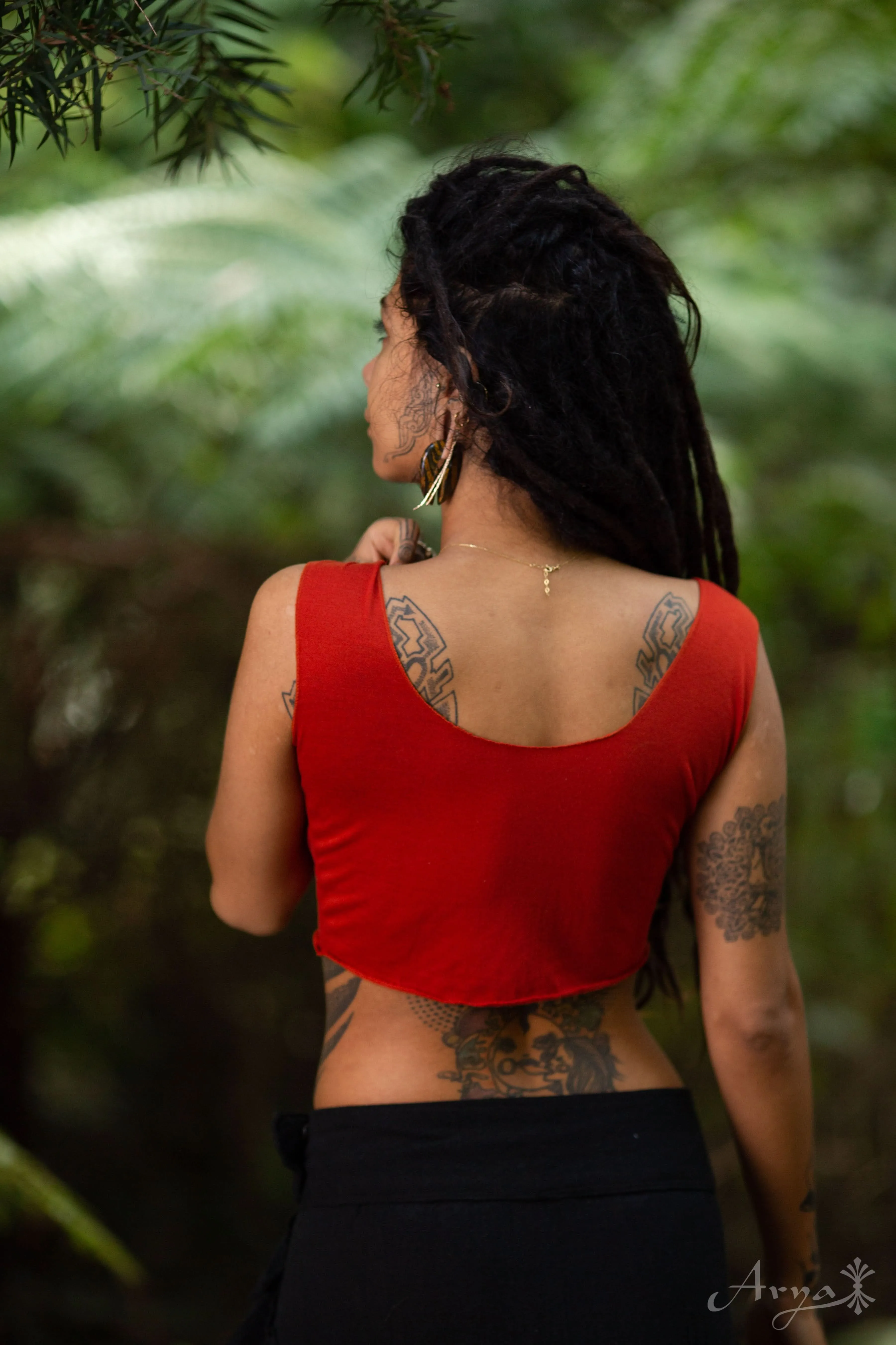 Gypsy Cropped Top - Orange