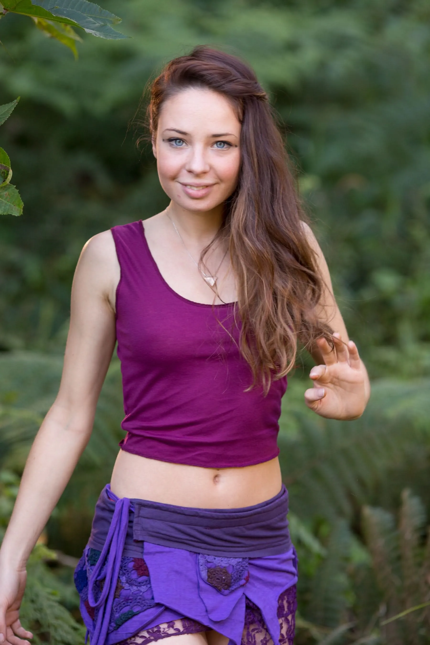 Gypsy Cropped Top - Purple