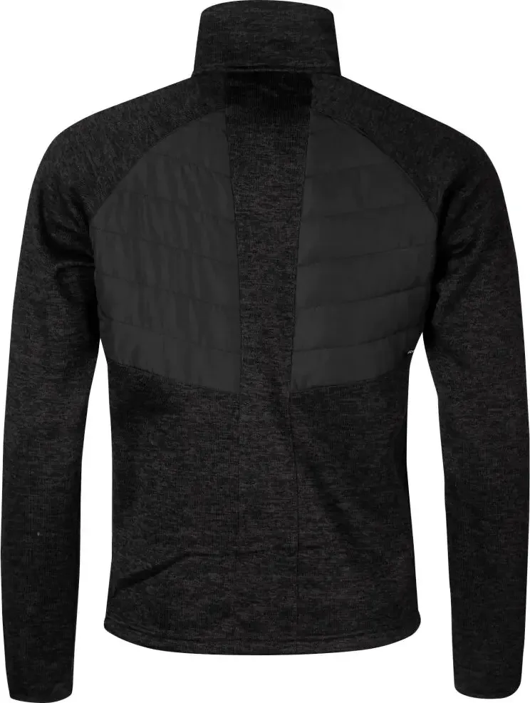 Halti Men&#x27;s Streams Hybrid Knit Layer Jacket Black Melange | Buy Halti Men&#x27;s Streams Hybrid Knit Layer Jacket Black Melange here | Outnorth