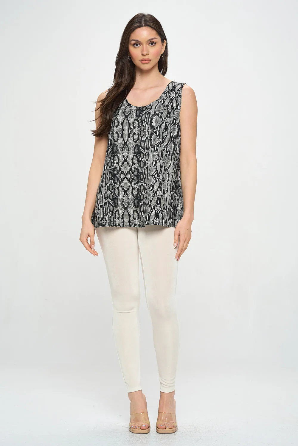 HIT Print Sleeveless Tank Top-2060HT-TRP1-W402