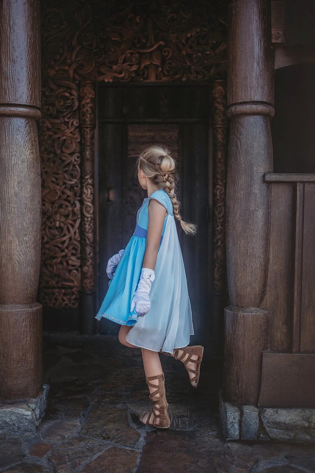 Ice Queen Dress and Cape Set Style B