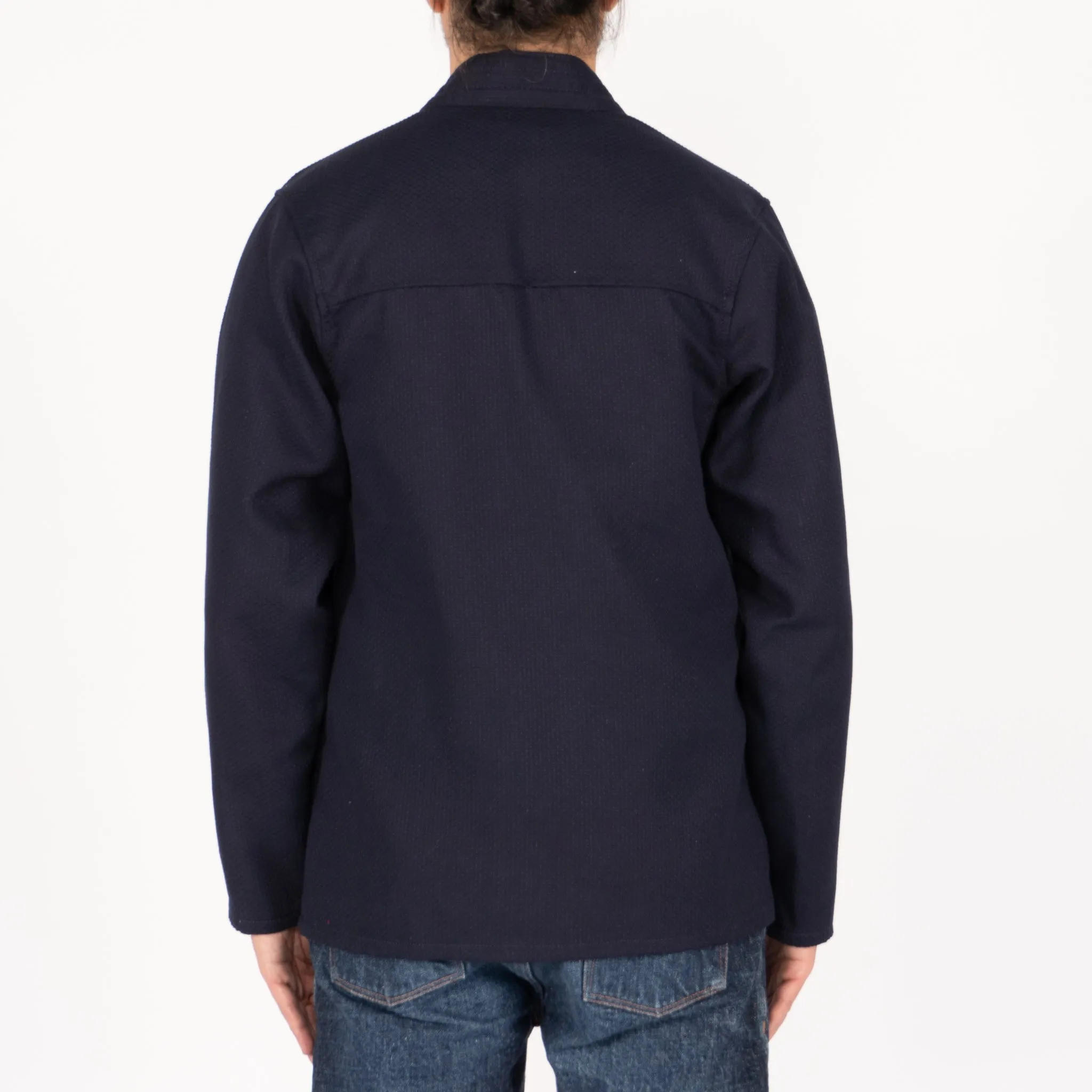 Kimono Shirt - Sashiko Double Gauze - Indigo