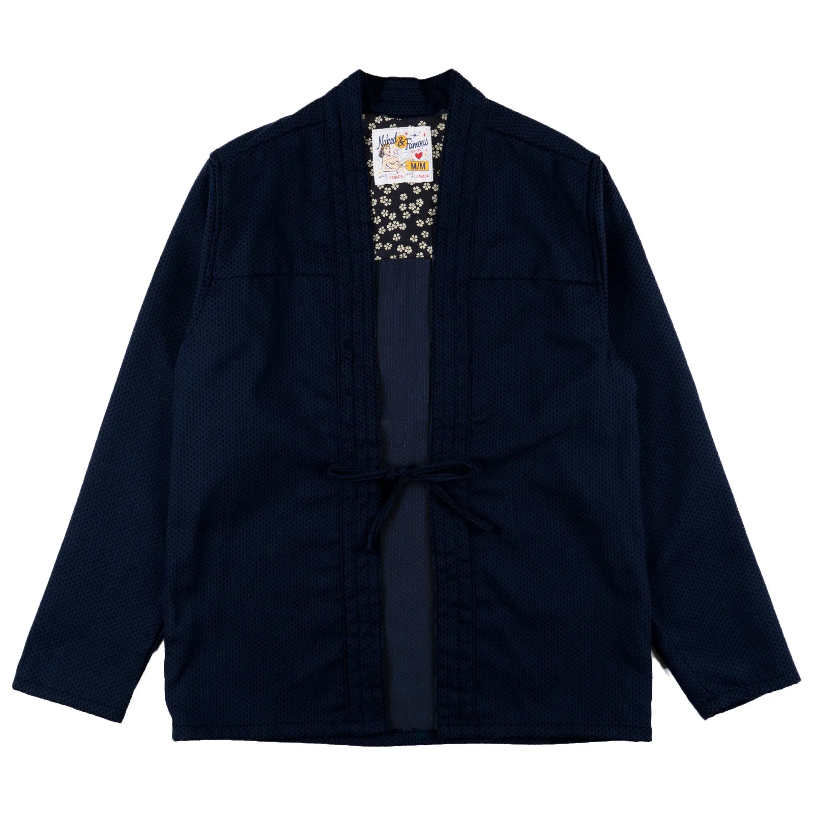 Kimono Shirt - Sashiko Double Gauze - Indigo